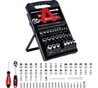 Einhell Coffret Douilles et Embouts 61 pcs (Cliquet, Embouts, Queue C 6.3, Douilles, Qualité Matériau, Rangement)