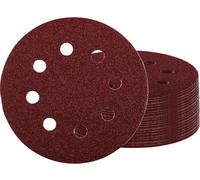 Einhell 492130 Papier abrasif pour ponceuse excentrique Grain 120 (Ø x H) 125 mm x 13 cm 50 pc(s)