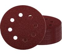 Einhell 492140 Papier abrasif pour ponceuse excentrique Grain 180 (Ø x H) 125 mm x 13 cm 50 pc(s)