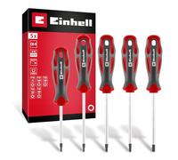 Einhell Jeu de tournevis Profil-T 5 pièces T10-T30 Lames CrV Pointe magnétique Poignées Ergo