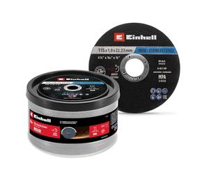 Einhell 50 disques à tronçonner fins, inox, Ø 115 x 1 mm | Coupe de précision | travail du métal | alésage de 22,23 mm | certifié MPA | modèle plat | boîte incluse
