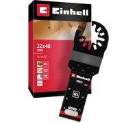 Original Einhell lame de scie plongeante en acier carbone pour le bois (finition PTFE, denture bois, profondeur 48 mm, échelle mm/pouces, changement rapide)