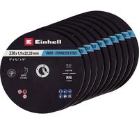 Einhell Jeu de disques à tronçonner 711524 230 mm 10 pièces métal, acier inoxydable, acier, tôle