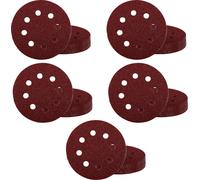 Einhell 817850 Papier abrasif pour ponceuse excentrique Grain 60, 80, 120, 180, 240 (Ø x H) 125 mm x 13 cm 50 pc(s)