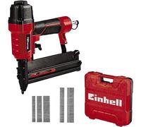 Einhell Agrafeuse pneumatique TC-PN 50 (appareil 2-en-1 combinant agrafeuse et cloueuse, avec 1 500 agrafes et 2 000 clous, burette d’huile (huile non fournie), raccord, coffret de transport)