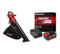 Einhell Aspirateur-souffleur de Feuilles sans Fil VENTURRO 18/210 PXC (Li-ION, 18 V, Puissance d’Aspiration 500 m³/h, Sac collecteur 45 L, soufflage Jusqu’à 210 km/h) avec Chargeur et Batterie 4,0Ah