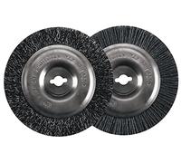 Einhell Brosse de rechange en acier et nylon (accessoires de nettoyage pour joints, kit de brosses de rechange pour nettoyeur de joints électriques Einhell ; 1 brosse en acier, 1 brosse en nylon).