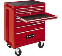 Einhell Chariot d'atelier TC-TW 150 (7 tiroirs, système Interlock, Charge Max. 150 kg, verrouillable, 4 roulettes pivotantes, 2 Freins de Blocage, Tapis antidérapants, Non équipé)