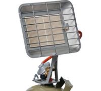 Einhell Chauffage radiant à gaz GS 4400, puissance de chauffage 2900 - 4400 watts, avec détendeur de gaz 50 mbar et tuyau de gaz, pour bouteilles de propane et de butane de 5 ou 11 kg (non fournies)