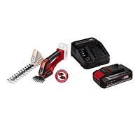 Einhell Cisaille à Gazon et arbustes sans Fil GE-CG 18/100 Li-Solo Power X-Change (Li-ION, 18V, boîte de Vitesses Couverte, Changement de Lame sans Outil) avec Chargeur et Batterie 2,5Ah
