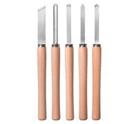 Einhell Ciseaux à bois (5 pièces: 1 bédane, 1 gouge à profiler, 1 ciseau à racler, 1 gouge à dégrossir et 1 grain d’orge)