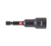 Einhell ouille hexagonale à impact magnétique avec tige 1/4" E 6.3, 13 mm, (chrome vanadium, zone de torsion, aimant permanent, anneau de couleur rouge)
