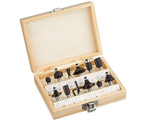 Einhell Coffret de 12 fraises pour defonceuse pour RT-RO 55 / BT-RO 1200 E, Beige
