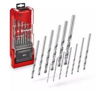 Einhell Coffret forets HSS-G Silver - 13 pièces - Ø1,5-6,5mm - acier rapide - affûtage précis - tige cylindrique G