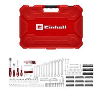 Einhell Coffret Outils 233 pcs (Cliquets, Clés Mixtes, Jeu de Embouts, Douilles, Extensions, Usage Polyvalent, Compatibilité Machines)