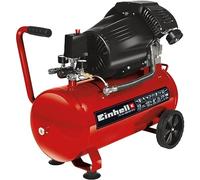 Einhell Compresseur à air double cylindre TC-AC 420/50/10 V (2200 W, Cuve de 50 L, Pression 10bar, Débit d'aspiration 420 l/min, Réducteur de pression)