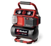 Einhell Compresseur à air portatif sans fil TE-AC 18/75 Li OF-Solo | PXC | 18 V | 8 bar | cuve 5 L | aspiration 75 l/min | 2 manomètres | sans huile | sans batterie