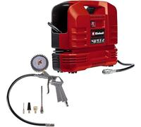 Einhell Compresseur à air portatif TC-AC 190 OF Set | 1100 W | 8 bar | aspiration 190 l/min | régime moteur 15000 tr/min | flexible 3 m | set de 3 adaptateurs