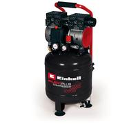 Einhell Compresseur à air silencieux TE-AC 270/50 Silent Plus (750W, Cuve de 24 L, Pression 8bar, Débit d'aspiration 135l/min, Moteur sans huile, Réducteur de pression)