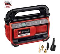 Einhell Compresseur à air portatif hybride PRESSITO 18/25 Hybrid | PXC | 18 V | hybride : câble secteur et batterie | max. 11 bar | 4 adaptateurs et 2 flexibles | sans batterie