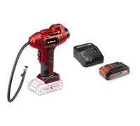 Einhell Compresseur pour voiture sans fil CE-CC 18 Li-Solo Power X-Change (Li-Ion, 18 V, 11 bar max., flexible à air comprimé 60 cm, fonction d’arrêt automatique) avec Chargeur et Batterie 2,5Ah