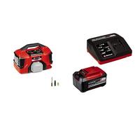 Einhell Compresseur sans fil PRESSITO 18/21 Power X-Change (Li-Ion, 18 V, pompes haute et basse pression, affichage numérique de la pression, arrêt automatique) avec Chargeur et Batterie 5,2Ah