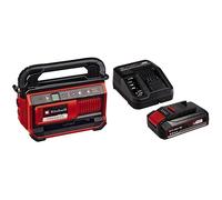 Einhell Compresseur sans fil PRESSITO 18/25 Power X-Change (18V, 11 bar max., kit de 3 adaptateurs, avec flexible haute pression 71 cm et flexible basse pression 1,6 m) avec Chargeur et Batterie 2,5Ah