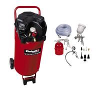 Einhell Compresseur TC-AC 190/24/8 (1500 W, Puissance d'aspiration 165 l/mn, Pression maximale 8 bar, Débit d'air 0, 4, 7 bar : 110 l/m, 75 l/m, 55 l/m, Capacité de la cuve: 24 L)