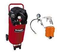 Einhell Compresseur TE-AC 270/24/10 (Puissance moteur 1800W, Capacité de la cuve : 24 L, Clapet anti-retour, Vis de purge)