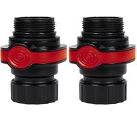 Einhell Connecteur rapide pour pompes (accessoire pour pompes d’évacuation pour eau claire et pour eaux chargées sur secteur), Noir (Lot de 2)