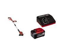 Einhell Coupe-bordures sans fil GE-CT 18/28 Li-Solo Power X-Change (Li-Ion, 18 V, fil pour largeur de coupe 28 cm, bloc moteur inclinable et pivotant) avec Chargeur et Batterie 5,2Ah