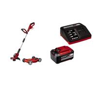 Einhell Coupe-Bordures sans Fil GE-CT 18/28 Li TC-Solo Power X-Change (Li-ION, 18 V, avec Chariot de Tonte, Fil pour Largeur de Coupe 28 cm) avec Chargeur et Batterie 5,2Ah
