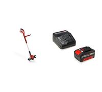 Einhell Coupe-bordures sans fil GE-CT 18/30 Li-Solo PXC (Li-Ion, 18 V, largeur de coupe 30 cm, bloc moteur pivotant à 90° et inclinable, vendu avec bobine de fil) avec chargeur et batterie 4,0Ah