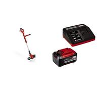 Einhell Coupe-bordures sans fil GE-CT 18/30 Li-Solo PXC (Li-Ion, 18 V, largeur de coupe 30 cm, bloc moteur pivotant à 90° et inclinable, vendu avec bobine de fil) avec chargeur et batterie 5,2Ah