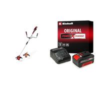 Einhell Débroussailleuse AGILLO 18/200 Power X-Change (Li-ION, 18V, 7500 Min-1, Filetage avec inching automatique/3-dents, Moteur Avant, poignée de vélo) avec Chargeur et Batterie 4,0Ah
