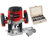 Einhell Défonceuse TC-RO 1155 - 1100 W - Pince 6/8 mm - Réglage vitesse - 15 emporte-pièces