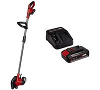 Einhell Dresse-Bordure sans Fil GE-Le 18/190 Li-Solo Power X-Change (li-ION, 18 V, réglage de la Profondeur à 3 Niveaux, Manche démontable, revêtement Souple Softgrip) avec Chargeur et Batterie 2,5Ah