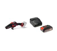 Einhell Élagueuse sans fil GE-PS 18/15 Li BL-Solo Power X-Change (18V, moteur sans charbon, longueur de coupe 12,5 cm, changement sans outil de la chaîne et du guide) avec Chargeur et Batterie 2,5Ah