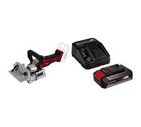 Einhell Fraiseuse à lamelle sans fil TE-BJ 18 Li-Solo Power X-Change (18 V, Li-Ion, réglage en continu de l’angle/de la hauteur, 6 niveaux de réglage de la profondeur) avec Chargeur et Batterie 2,5Ah