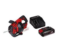 Einhell Furet déboucheur de canalisations sans fil TE-DA 18/760 Li-Solo PXC (18 V, Li-Ion, long flexible spiralé de 7,6 m pour canalisations de diamètre 16 à 55 mm) avec Chargeur et Batterie 2,5Ah