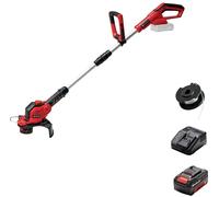 Einhell GE-CT 18/28 Li Set sans fil Coupe-bordures sans fil avec batterie, guidon réglable, avec chargeur, avec accessoires, poignée souple 18 V 4.0 Ah Largeur