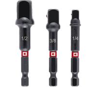 Einhell Impact 134215 Set dadaptateurs dembouts Propulseur 1/4, 3/8, 1/2 135 mm 1 set
