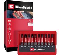 Einhell Impact Bit Taschenbox 10tlg 118653 Jeu d'embouts 1/4\ (6.3 mm), PH, PZ, hexagonal, TX
