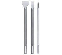 Einhell Burins pour marteaux perforateurs SDS‑max – Jeu de 3 pièces (2 plats, 1 pointeau)