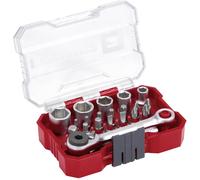 Einhell Coffret XS-CASE Jeu de douilles-embouts 118683 – 1/4" (6,3 mm) – 21 pièces