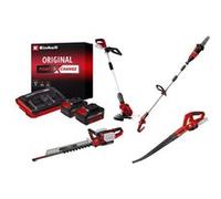 Einhell Kit jardin sans fil Einhell - Coupe-bordure, souffleur, taille-haies, ébrancheur + 2 batteries 4.0Ah G