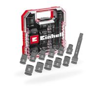 Einhell Set d'embouts et clés à douille 1/2 109283 – 12 douilles 10–21 mm, rallonge 125 mm