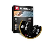 Einhell lame de scie BiM-TiN demi-ronde, Ø 88 x 0,6 mm | Denture HSS revêtue de titane | forme segmentée | fonction de changement rapide | fixation Open-Back