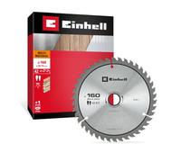 Einhell Lame de scie circulaire, multimatériaux, Ø 160 x 20 mm, 42 dents | Denture HLTCG | Angle neutre | Dents carbure | Coupe moyenne | Pour scies circulaires | Bague de réduction incluse