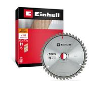 Einhell Lame de scie circulaire, multimatériaux, Ø 165 x 20 mm, 42 dents | Denture HLTCG | Angle neutre | Dents carbure | Coupe moyenne | Pour scies circulaires | Bague de réduction incluse